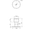 Упор дверной настенный Punto DFIX/W50 INOX BL-24 черный 63843 2
