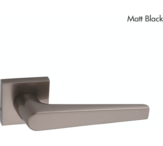 Замок врезной в комплекте с ручкой HAUSKRAFTER 1936, серый матовый O-1936-Combo-MattBlack