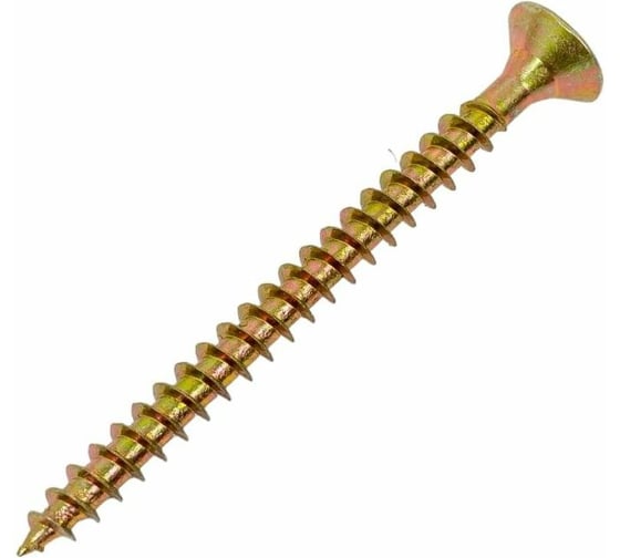 Шуруп ARNO INDUSTRIES потайной 3,5х45 6400 шт. желтое цинковое покрытие для крепления дерева ПСМ AB7103504565А03-6400