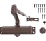 Доводчик дверной Стандарт MAX ДД 162/3-4 А-C (до 120 кг) коричн.RAL8017, морозостойкий 18119 2