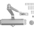 Доводчик дверной Стандарт MAX ДД 162/3-4 А-S (до 120 кг) серебро RAL9006, морозостойкий 18118 2