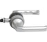 Замок с ручкой Hoppe HCS A113 (London) F1-2(серебристая) без фальца, A=35-43mm, backset 60мм, кольцо 62мм 65400 1