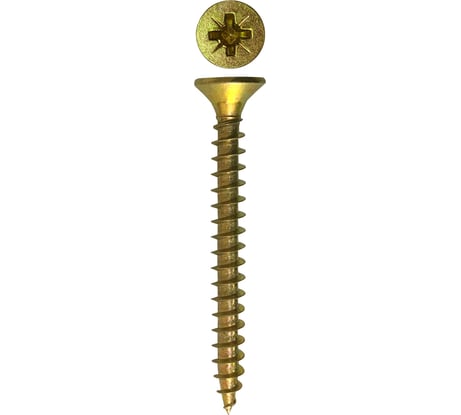 Универсальный саморез Rizzel Pz 5,0x50 желтый цинк 300 шт 00-00464149