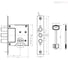 Корпус сувальдного замка Doorlock DL8257K/Z/52мм, 5 ключей, хромированная фронтальная планка 26х155мм, диаметр ригелей 14мм 75700 2