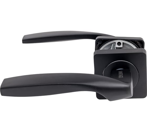 Ручка дверная алюминиевая черный Вантаж V08BL AL 1