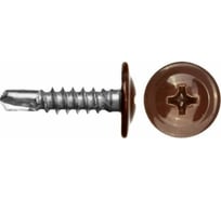 Саморез Daxmer ПШС 4,2x19 усиленный с прессшайбой сверло премиум RAL 8017 1000 шт. 00000344262