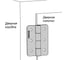 Петля накладная KIPP нержавеющая сталь Арт. (упаковка 4 штуки) A40201.0727.4 3