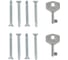 Блокиратор открывания окна Doorlock CH02/200/2set/W, белый RAL9016, тросовый, с ключом, 2 комплекта 74426 4