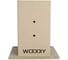 Опора столба (стакан) для бруса WOODIY 100х100, бежевый матовый WD1-BG 2