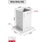Опора столба (стакан) для бруса WOODIY 100х100, белый матовый WD1-W 2