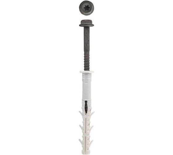 Дюбель фасад Tech-Krep. с шурупом шест.гол. с шлицем TORX прессшайба 8x140 (30шт) - пакет Tecfi 152023