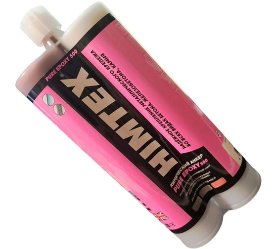 Химический анкер КРЕП-КОМП 600 ml, EPOXY PE-500 l эпокс. смола для тяжелых нагрузок+1 насадка HIMTEX (шт.)