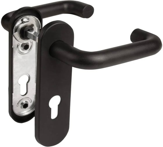 Ручка дверная Fuaro FP.DH172.0433 NE (B2B) (8x120) с пружиной BL-24 черный 62445