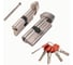 Цилиндровый механизм Fuaro X-PRO5002 Knob 70 (30+10+30) SN-3 короткий шток с вертушкой 5Key 61487 1