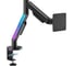 Кронштейн UNITEKI FMGT1126RGBGL GAMING LINE для монитора со струбциной и подсветкой RGB, с системой газлифт, диагональ 17-40 дюймов 4385 1