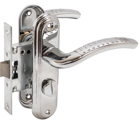 Защелка БУЛАТ ЗЩ1-Д01.04 (Л) АЛЬФА (хром; левая; с фиксацией) 13956