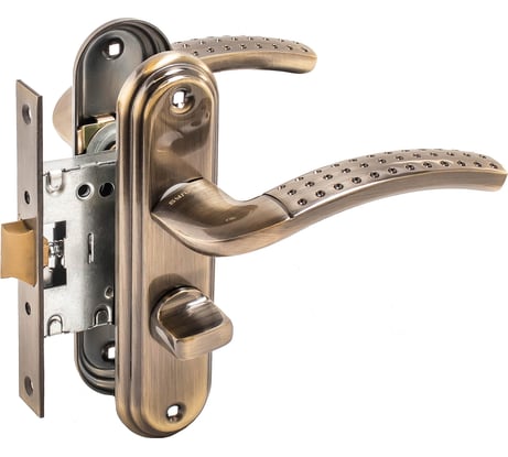 Защелка БУЛАТ ЗЩ1-Д01.01 (П) АЛЬФА (бронза; правая; с фиксацией) 13947