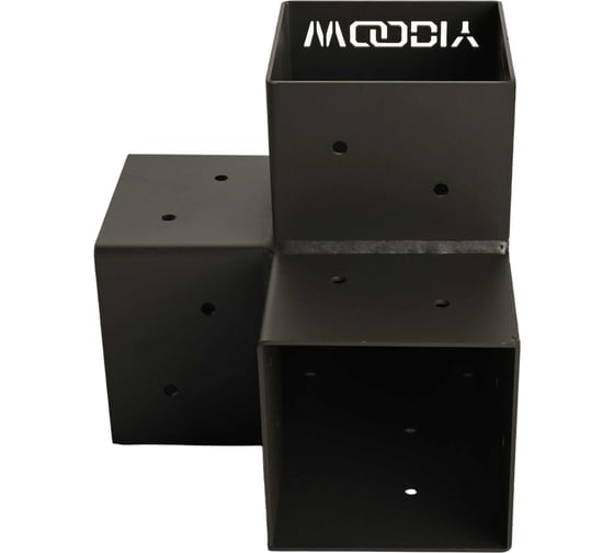 Угловой коннектор для бруса WOODIY 100х100, черный матовый WD4-B