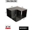 Угловой проходной коннектор для бруса WOODIY 100х100, черный матовый WD9 2