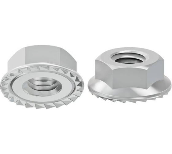 Гайка с зубчатым фланцем ЦКИ Глобал ART88934 DIN6923 M 6 8 Ц 50 шт 991102684