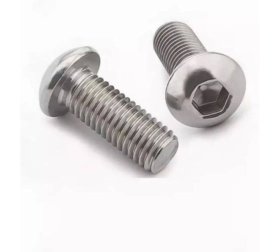 Винт SORREX М6х10 ISO7380 класс 10,9 оцинкованный полукруглая головка (100 штук) 7380-110-06-010-100