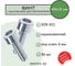Винт SORREX М6х16 внутренний шестигранник DIN 912 оцинкованный (50 штук) 0912-108-06-016-50 2