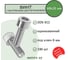 Винт SORREX М8х25 внутренний шестигранник DIN 912 оцинкованный (100 штук) 0912-108-08-025-100 2