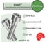 Винт SORREX М8х50 внутренний шестигранник DIN 912 оцинкованный (10 штук) 0912-108-08-050-10 2