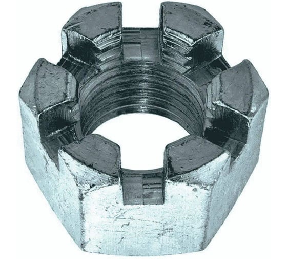 Гайка SORREX М8 DIN935 корончатая стальная оцинкованная (500 штук) 0935-108-08-500
