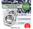 Гайка шестигранная SORREX М20 DIN 934, шаг резьбы 2,5, класс 8 (50 штук) 0934-1-20-50 2