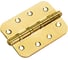 Петля стальная скругленная MORELLI MSN-C 100X70X2.5-4BB SG, универсальная с подшипником, цвет - матовое золото 9017070 1