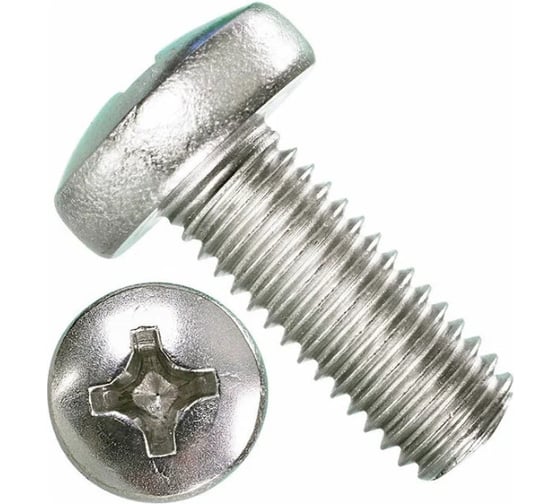 Винт SORREX М4х12 с полукруглой головой DIN 7985 оцинкованный (10 штук) 7985-1-04-012-10 1