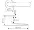 Комплект дверные ручки MORELLI MH-59-R6 BL + Завертка сантехническая MH-WC-R6 BL + магнитный замок M1895 BL, цвет черный 9016073 5