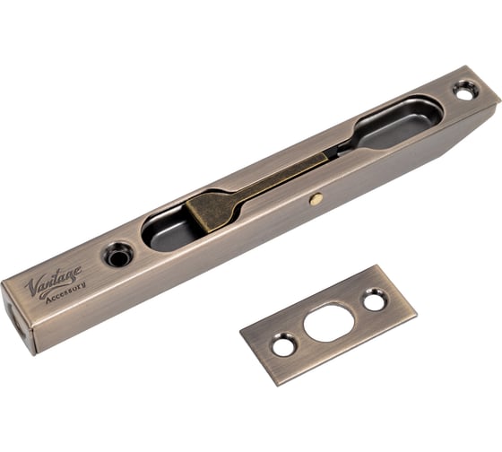 Шпингалет врезной бронза Вантаж LX140AB 1