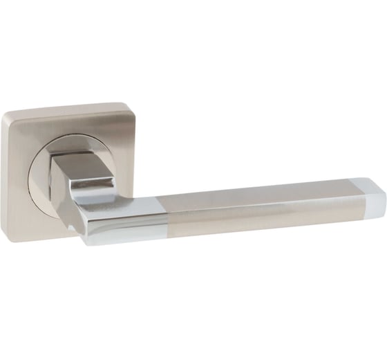 Ручка на раздельном основании BASARA R06.031 SN/CP (white box,no logo, 110 кв.), (Сатин/Хром) 40026