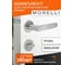 Комплект Дверные ручки MORELLI MH-59-R6 SC + Завертка сантехническая MH-WC-R6 SC, цвет матовый хром 9016795 3