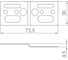 Комплект пластина крепежная с винтами Armadillo SWD.Scope 75/30/5 plate with screws 60655 4