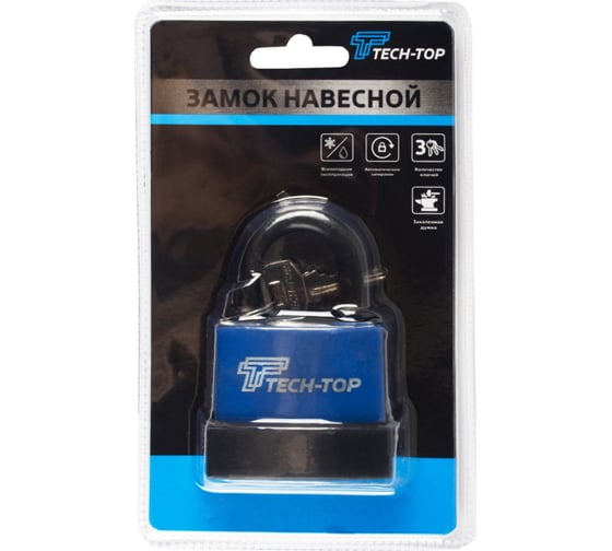 Навесной замок TECH-TOP T-02 034-4059 226036