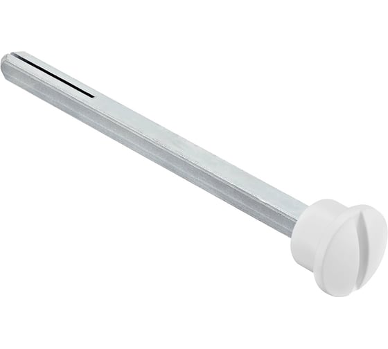 Четырехгранник MORELLI LUX-SPINDLE-WC 110 BIA 110мм с кнопкой удлиненный -для завертки, цвет- белый 9012786