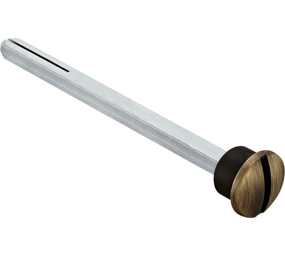 Четырехгранник MORELLI LUX-SPINDLE-WC 110 CAFFE 110мм с кнопкой удлиненный -для завертки, цвет- кофе 9012782