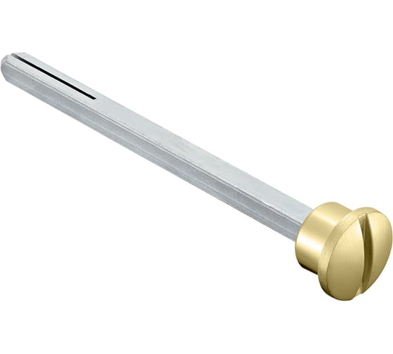 Четырехгранник MORELLI LUX-SPINDLE-WC 110 OSA 110мм с кнопкой удлиненный -для завертки, цвет-матовое золото 9012978