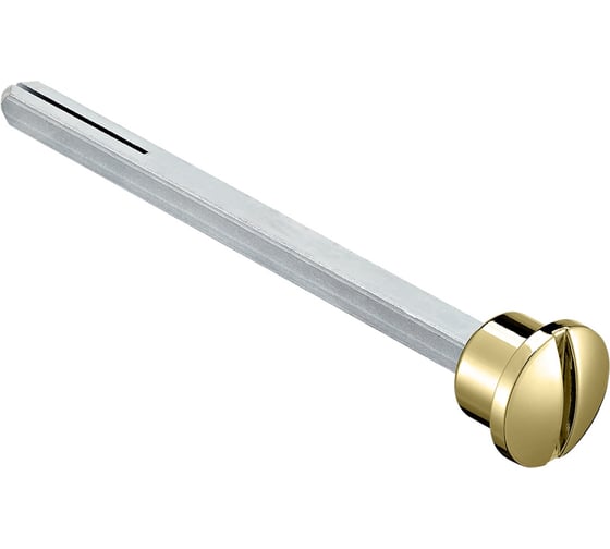 Четырехгранник MORELLI LUX-SPINDLE-WC 110 OTL 110мм с кнопкой удлиненный -для завертки, цвет- золото 9015022