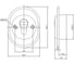 Броненакладка защитная врезная Doorlock DL PRO5417/20 Black черная, HRC50, А=55-85мм 73398 3