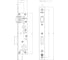 Корпус замка с роликом Doorlock DL302 30/24/8 SSS нержавеющая сталь для профильных дверей, фронтальная планка 24х245мм, запорная планка 75375 3