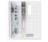Корпус замка с роликом Doorlock DL302 30/24/8 SSS нержавеющая сталь для профильных дверей, фронтальная планка 24х245мм, запорная планка 75375 4