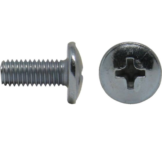Винт ЦС DIN 967 М4х10 с пресс шайбой, L-10 mm 1000 шт. ИНД.УПАК. СК600674