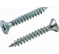 Универсальный саморез КВАДРА 4.5x30 белый, потайная голова, цинк, уп. 12 шт. 453030012812
