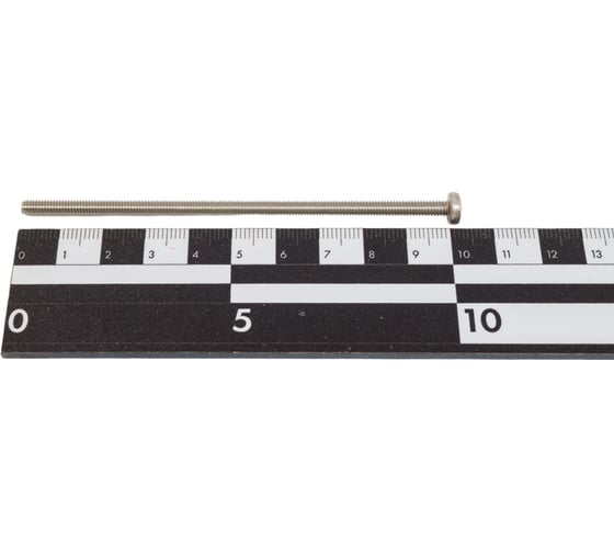 Винт Метиз-Эксперт М4x100, нерж. А2, DIN 7985, 200 шт. НФ-00020795