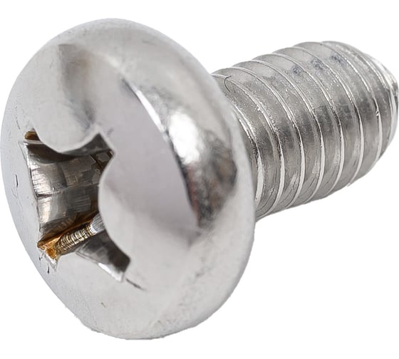 Винт Метиз-Эксперт М6x10, нерж. А2, DIN 7985, 250 шт. 00-00017761
