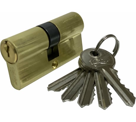 Цилиндровый механизм Вантаж (5 ключей; матовое золото) V60-5SB